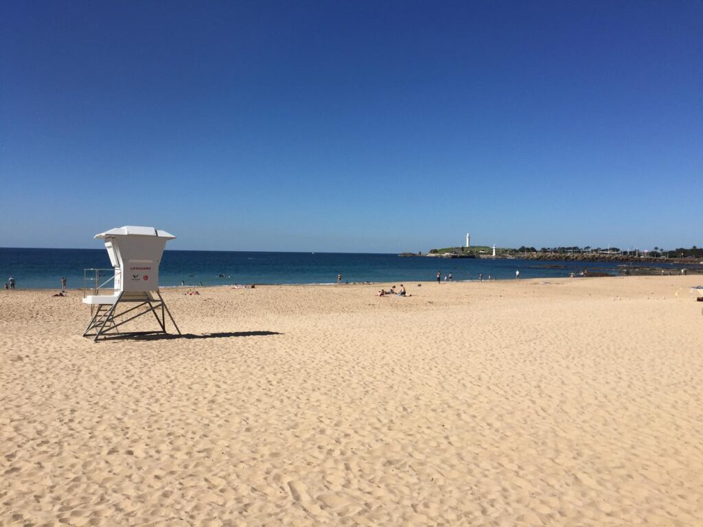 North Wollongong Beach, one of Wollongong City Council's accessible beaches.