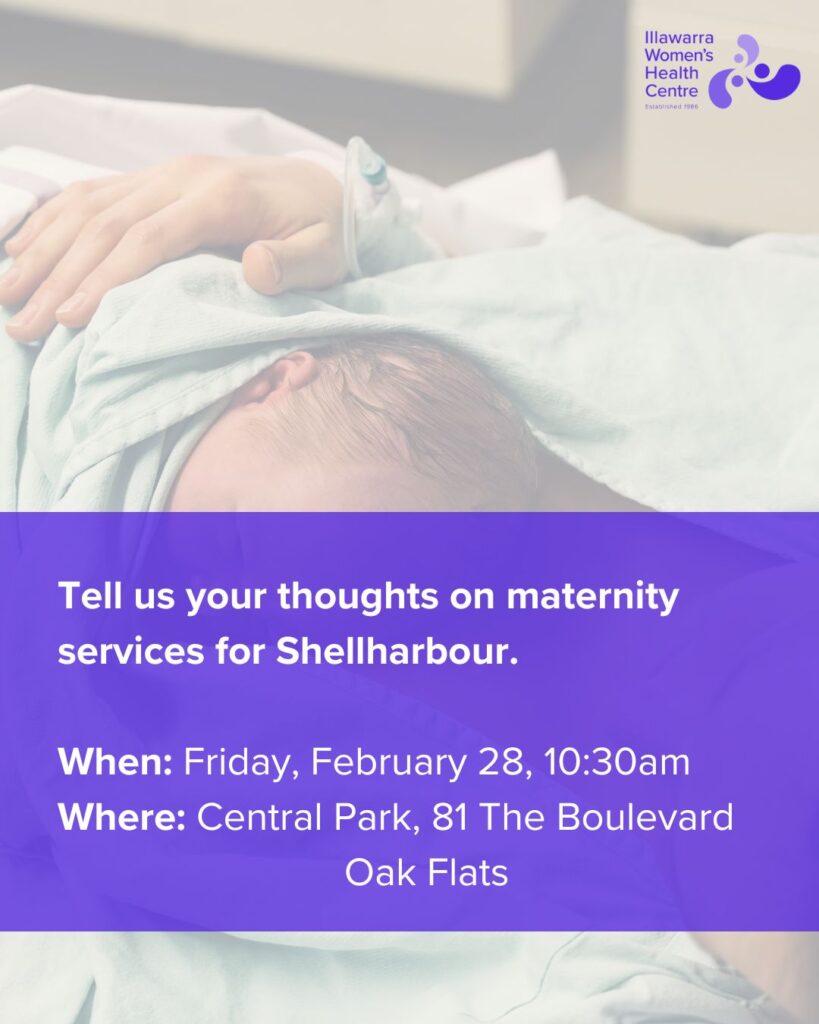 Tell us your thoughts on maternity services in Shellharbour